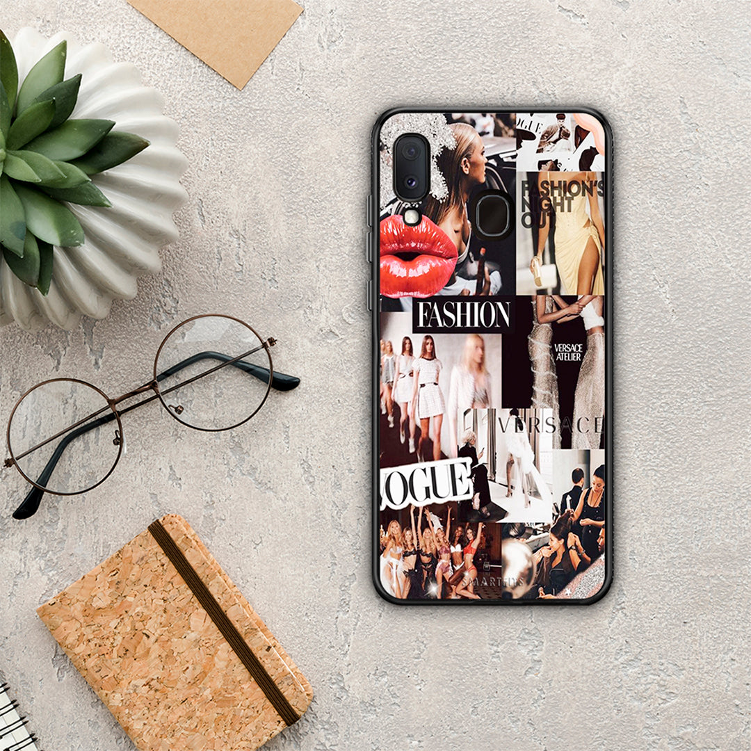 Collage Fashion - Samsung Galaxy A20E case