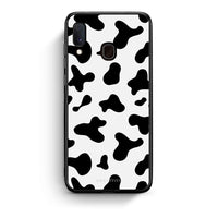Thumbnail for Samsung Galaxy M20 Cow Print θήκη από τη Smartfits με σχέδιο στο πίσω μέρος και μαύρο περίβλημα | Smartphone case with colorful back and black bezels by Smartfits