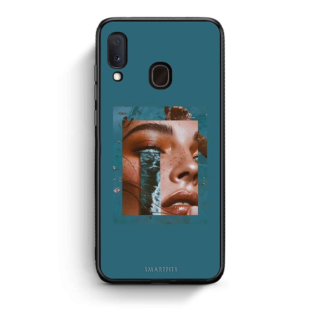 Samsung Galaxy A30 Cry An Ocean θήκη από τη Smartfits με σχέδιο στο πίσω μέρος και μαύρο περίβλημα | Smartphone case with colorful back and black bezels by Smartfits