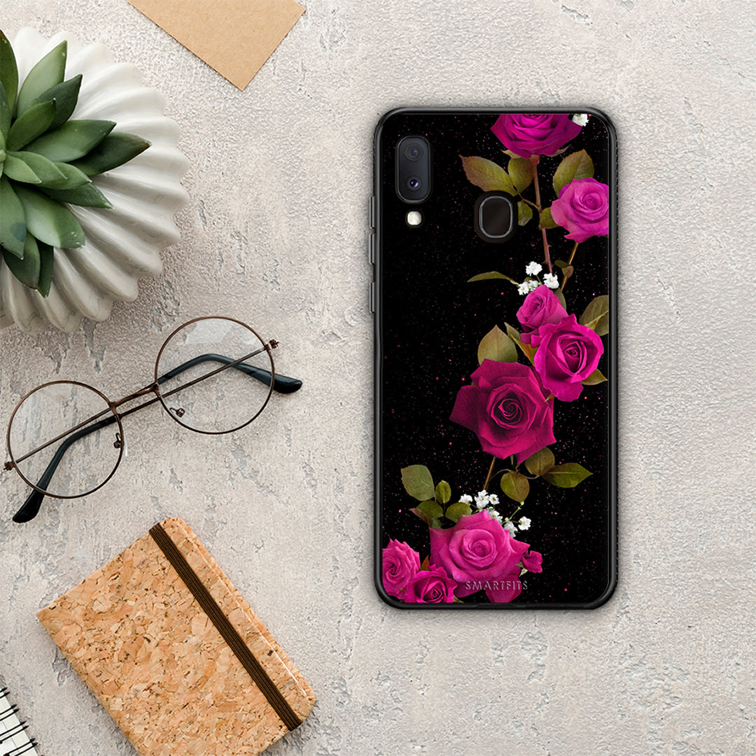 Flower Red Roses - Samsung Galaxy A20e case