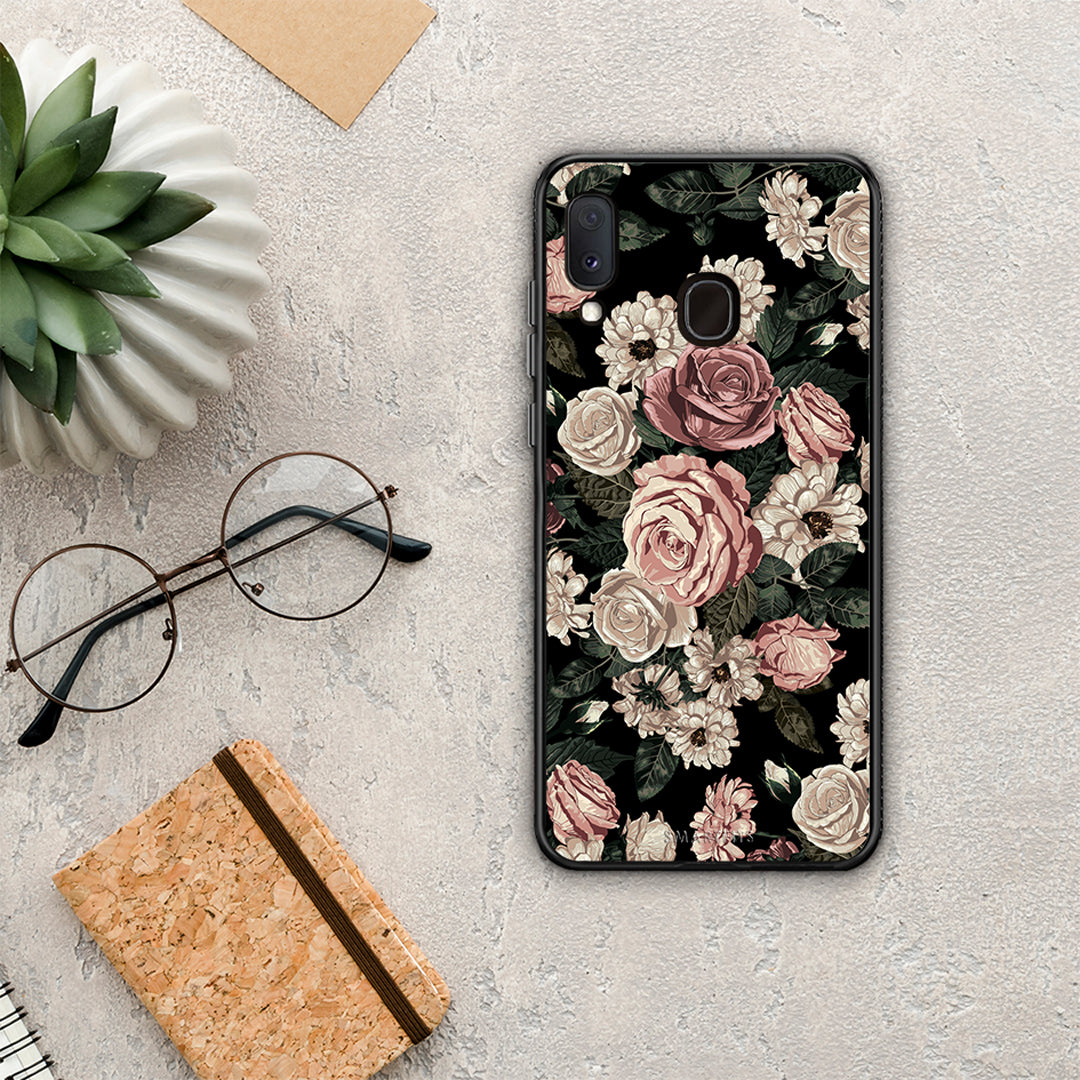 Flower Wild Roses - Samsung Galaxy A30 case