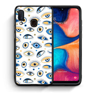 Thumbnail for Θήκη Samsung Galaxy A30 Ftou Ftou από τη Smartfits με σχέδιο στο πίσω μέρος και μαύρο περίβλημα | Samsung Galaxy A30 Ftou Ftou case with colorful back and black bezels