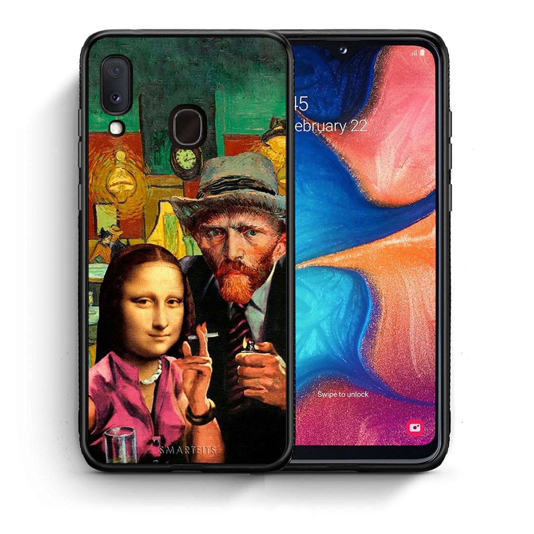 Θήκη Samsung Galaxy M20 Funny Art από τη Smartfits με σχέδιο στο πίσω μέρος και μαύρο περίβλημα | Samsung Galaxy M20 Funny Art case with colorful back and black bezels