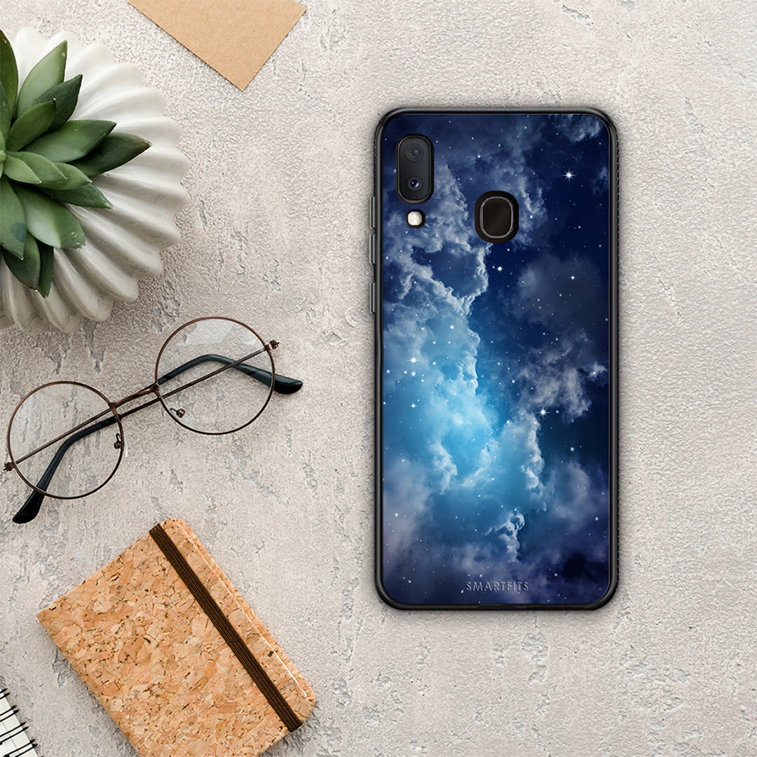 Galactic Blue Sky - Samsung Galaxy A20E case