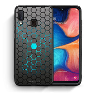 Thumbnail for Θήκη Samsung A20e Hexagonal Geometric από τη Smartfits με σχέδιο στο πίσω μέρος και μαύρο περίβλημα | Samsung A20e Hexagonal Geometric case with colorful back and black bezels
