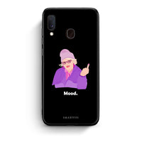 Thumbnail for Samsung A20e Grandma Mood Black θήκη από τη Smartfits με σχέδιο στο πίσω μέρος και μαύρο περίβλημα | Smartphone case with colorful back and black bezels by Smartfits