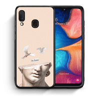 Thumbnail for Θήκη Samsung Galaxy A30 In Love από τη Smartfits με σχέδιο στο πίσω μέρος και μαύρο περίβλημα | Samsung Galaxy A30 In Love case with colorful back and black bezels