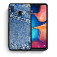 Thumbnail for Θήκη Samsung A20e Jeans Pocket από τη Smartfits με σχέδιο στο πίσω μέρος και μαύρο περίβλημα | Samsung A20e Jeans Pocket case with colorful back and black bezels