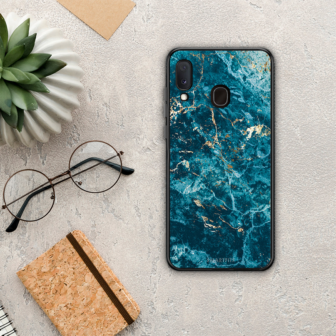 Marble Blue - Samsung Galaxy A30 case