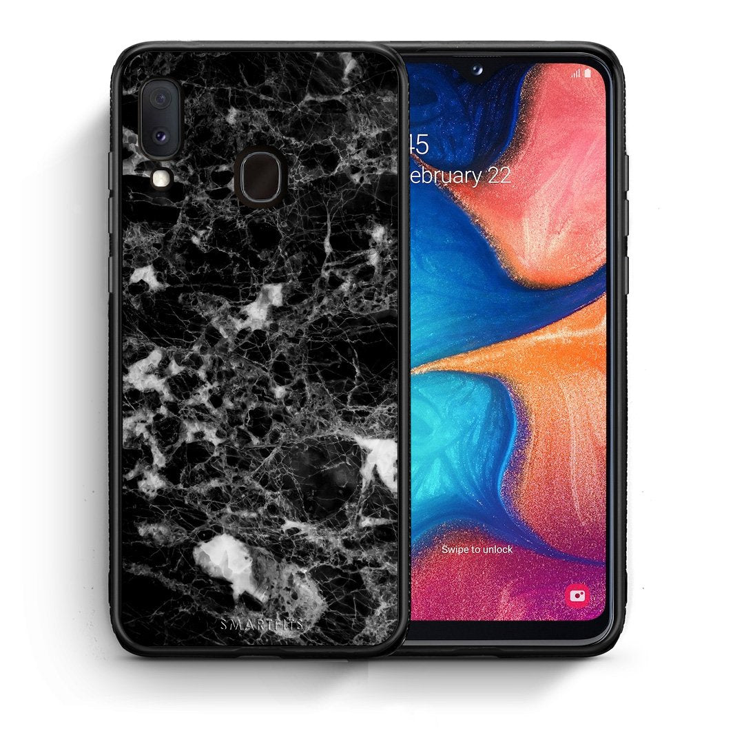 Θήκη Samsung Galaxy A30 Male Marble από τη Smartfits με σχέδιο στο πίσω μέρος και μαύρο περίβλημα | Samsung Galaxy A30 Male Marble case with colorful back and black bezels