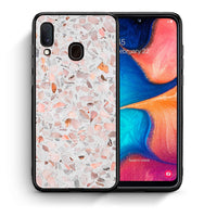 Thumbnail for Θήκη Samsung Galaxy A30 Marble Terrazzo από τη Smartfits με σχέδιο στο πίσω μέρος και μαύρο περίβλημα | Samsung Galaxy A30 Marble Terrazzo case with colorful back and black bezels