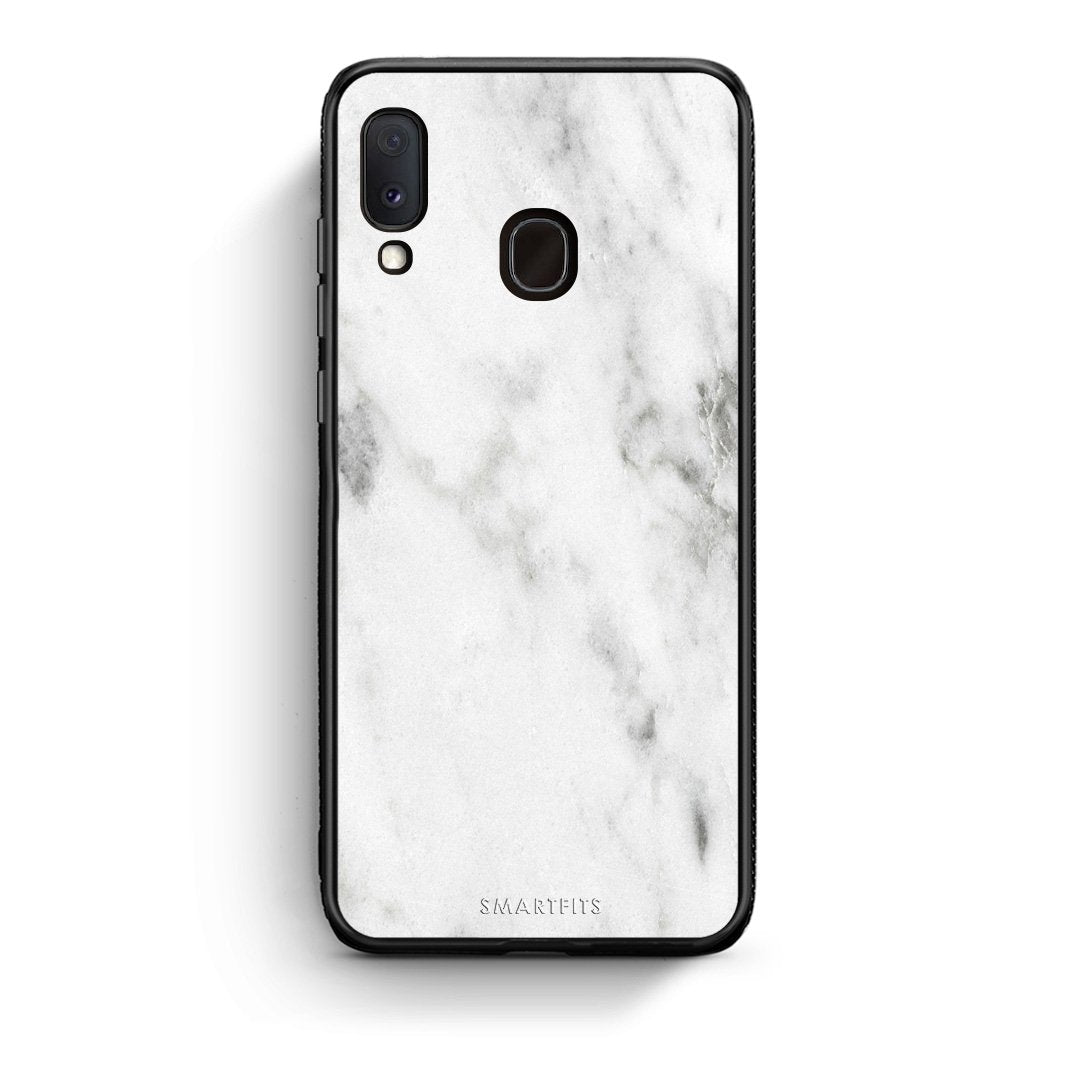 2 - Samsung A20e White marble case, cover, bumper