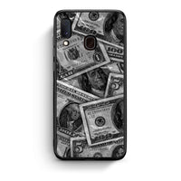 Thumbnail for Samsung Galaxy M20 Money Dollars θήκη από τη Smartfits με σχέδιο στο πίσω μέρος και μαύρο περίβλημα | Smartphone case with colorful back and black bezels by Smartfits