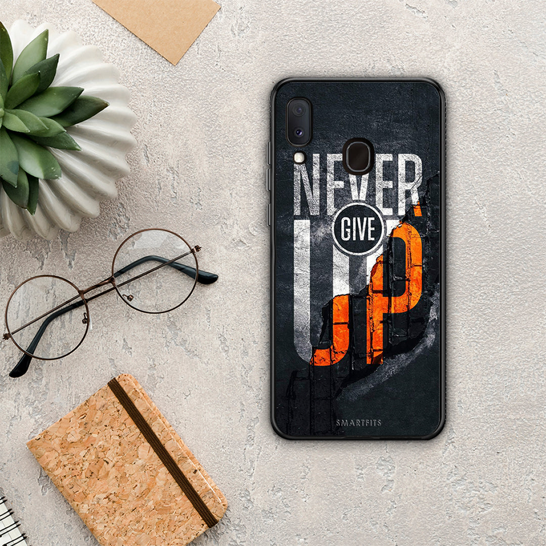 Never Give Up - Samsung Galaxy A20E case