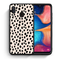 Thumbnail for Θήκη Samsung Galaxy A30 New Polka Dots από τη Smartfits με σχέδιο στο πίσω μέρος και μαύρο περίβλημα | Samsung Galaxy A30 New Polka Dots case with colorful back and black bezels
