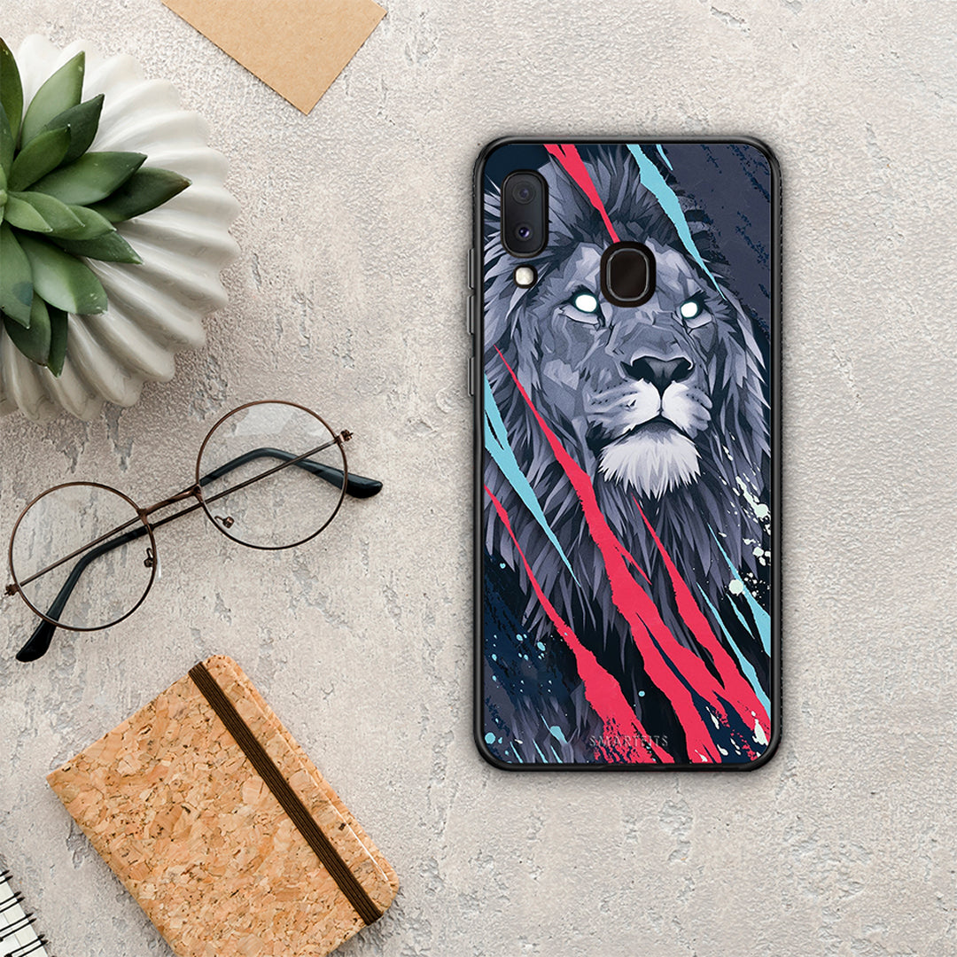 PopArt Lion Designer - Samsung Galaxy A20e case