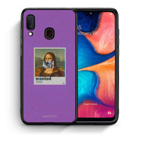 Thumbnail for Θήκη Samsung A20e Monalisa Popart από τη Smartfits με σχέδιο στο πίσω μέρος και μαύρο περίβλημα | Samsung A20e Monalisa Popart case with colorful back and black bezels