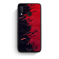 Thumbnail for Samsung Galaxy M20 Red Paint Θήκη Αγίου Βαλεντίνου από τη Smartfits με σχέδιο στο πίσω μέρος και μαύρο περίβλημα | Smartphone case with colorful back and black bezels by Smartfits