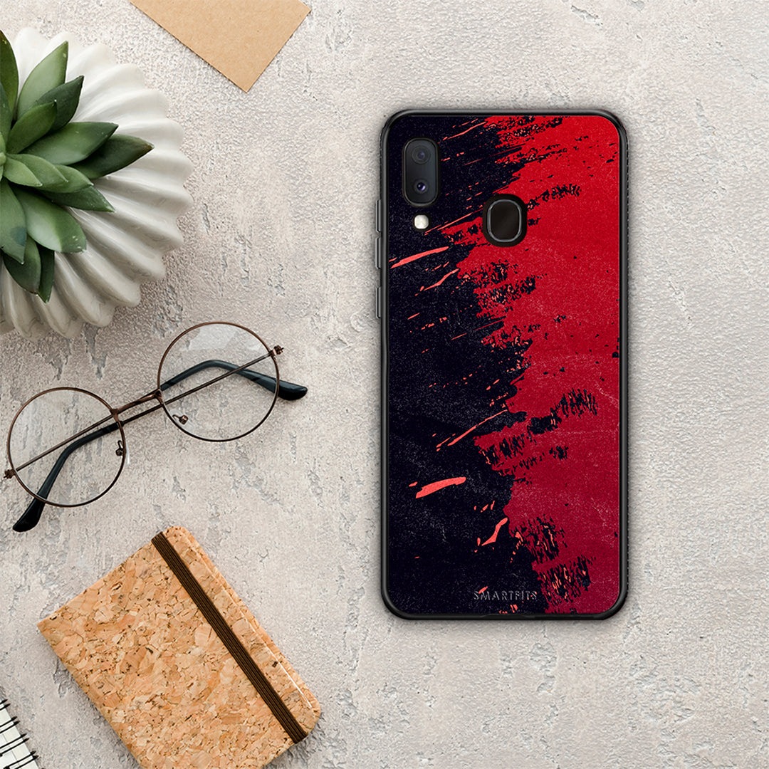 Red Paint - Samsung Galaxy A20E case