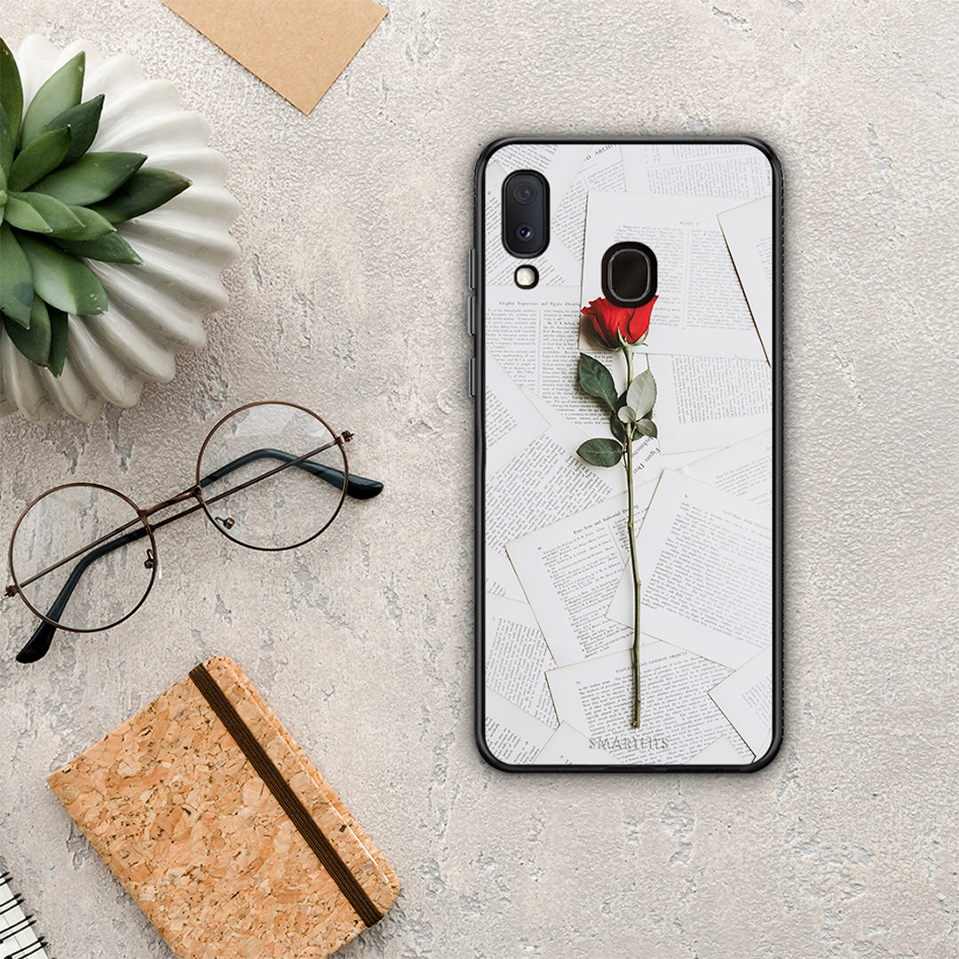 Red Rose - Samsung Galaxy A30 case