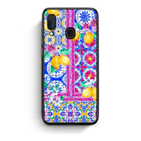 Thumbnail for Samsung A20e Retro Spring θήκη από τη Smartfits με σχέδιο στο πίσω μέρος και μαύρο περίβλημα | Smartphone case with colorful back and black bezels by Smartfits