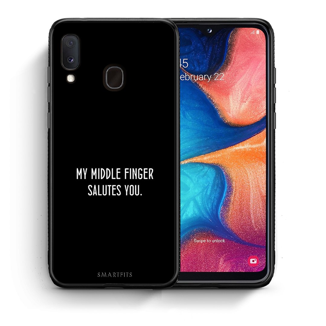 Θήκη Samsung Galaxy A30 Salute από τη Smartfits με σχέδιο στο πίσω μέρος και μαύρο περίβλημα | Samsung Galaxy A30 Salute case with colorful back and black bezels