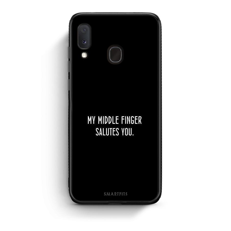 Samsung Galaxy A30 Salute θήκη από τη Smartfits με σχέδιο στο πίσω μέρος και μαύρο περίβλημα | Smartphone case with colorful back and black bezels by Smartfits