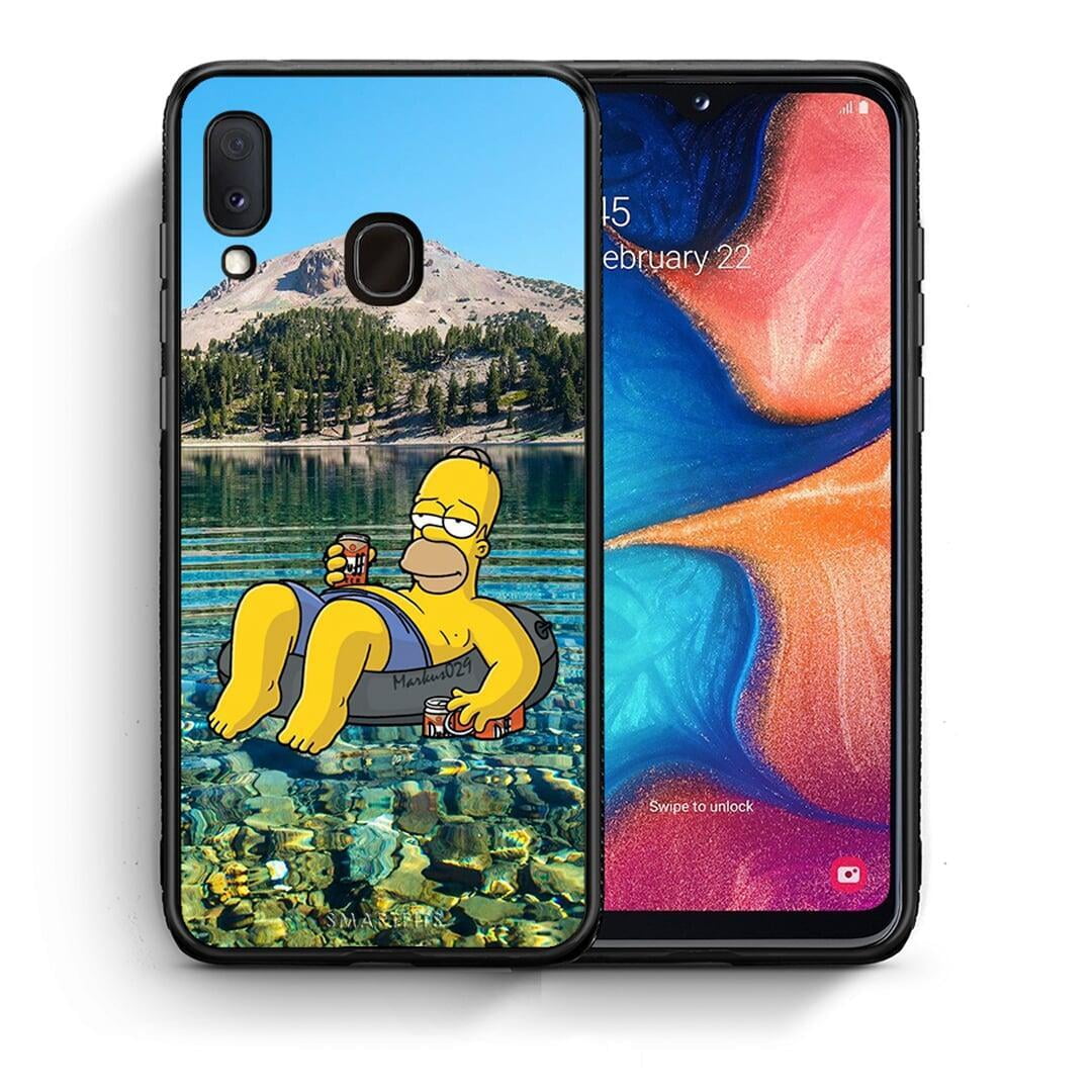 Θήκη Samsung Galaxy A30 Summer Happiness από τη Smartfits με σχέδιο στο πίσω μέρος και μαύρο περίβλημα | Samsung Galaxy A30 Summer Happiness case with colorful back and black bezels