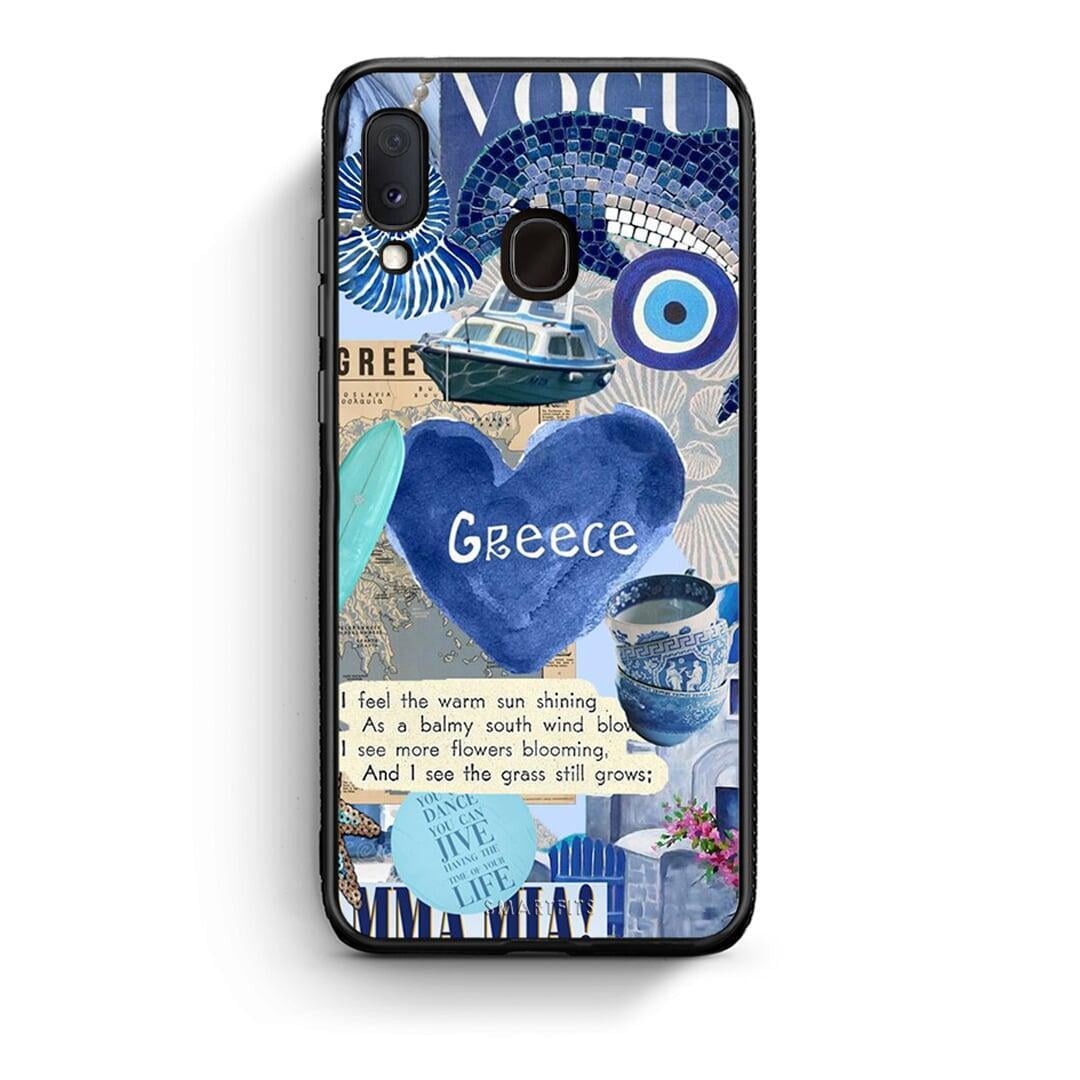 Samsung Galaxy A30 Summer In Greece Θήκη από τη Smartfits με σχέδιο στο πίσω μέρος και μαύρο περίβλημα | Smartphone case with colorful back and black bezels by Smartfits