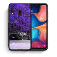 Thumbnail for Θήκη Αγίου Βαλεντίνου Samsung Galaxy A30 Super Car από τη Smartfits με σχέδιο στο πίσω μέρος και μαύρο περίβλημα | Samsung Galaxy A30 Super Car case with colorful back and black bezels