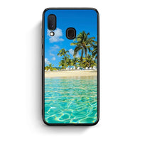 Thumbnail for Samsung A20e Tropical Vibes Θήκη από τη Smartfits με σχέδιο στο πίσω μέρος και μαύρο περίβλημα | Smartphone case with colorful back and black bezels by Smartfits
