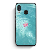 Thumbnail for Samsung Galaxy A30 Water Flower Θήκη από τη Smartfits με σχέδιο στο πίσω μέρος και μαύρο περίβλημα | Smartphone case with colorful back and black bezels by Smartfits