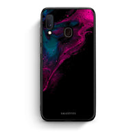 Thumbnail for 4 - Samsung Galaxy M20 Pink Black Watercolor case, cover, bumper