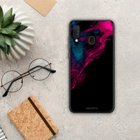 Thumbnail for Watercolor Pink Black - Samsung Galaxy A20e case