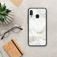 Thumbnail for White Gold Marble - Samsung Galaxy A20e case
