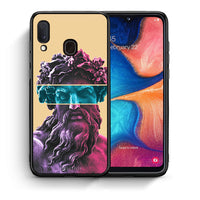 Thumbnail for Θήκη Αγίου Βαλεντίνου Samsung Galaxy A30 Zeus Art από τη Smartfits με σχέδιο στο πίσω μέρος και μαύρο περίβλημα | Samsung Galaxy A30 Zeus Art case with colorful back and black bezels