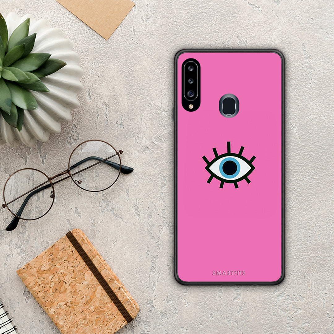 Blue Eye Pink - Samsung Galaxy A20s case