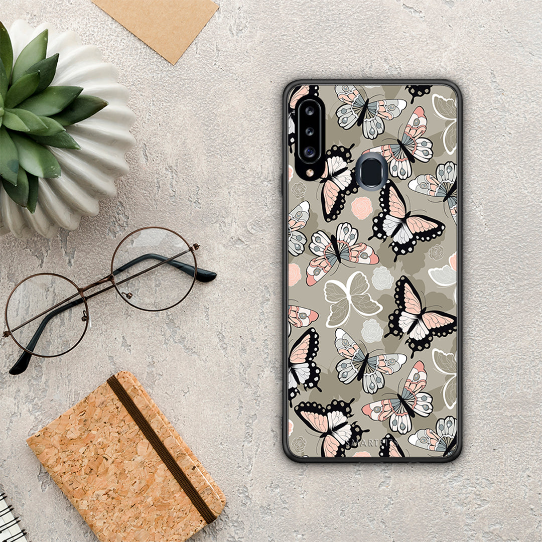 Boho Butterflies - Samsung Galaxy A20S case