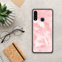 Thumbnail for Boho Pink Feather - Samsung Galaxy A20s case