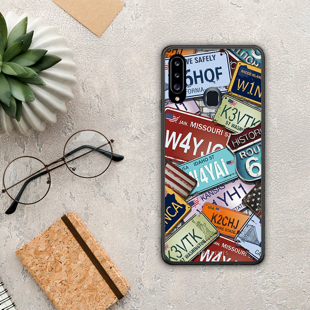 Car Plates - Samsung Galaxy A20s case