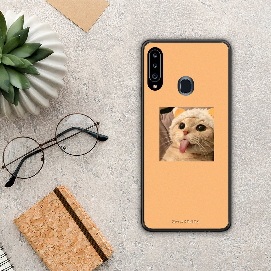 Cat Tongue - Samsung Galaxy A20s case