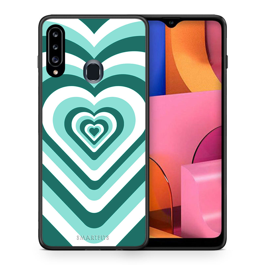 Green Hearts - Samsung Galaxy A20s case