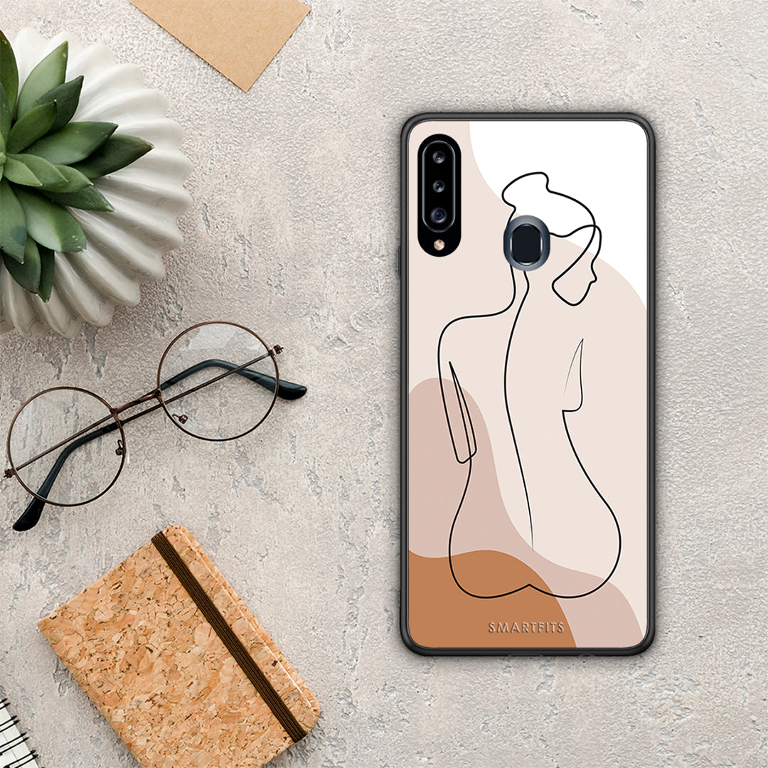 Lineart Woman - Samsung Galaxy A20s case