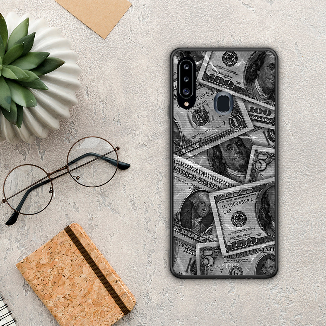 Money Dollars - Samsung Galaxy A20s θήκη