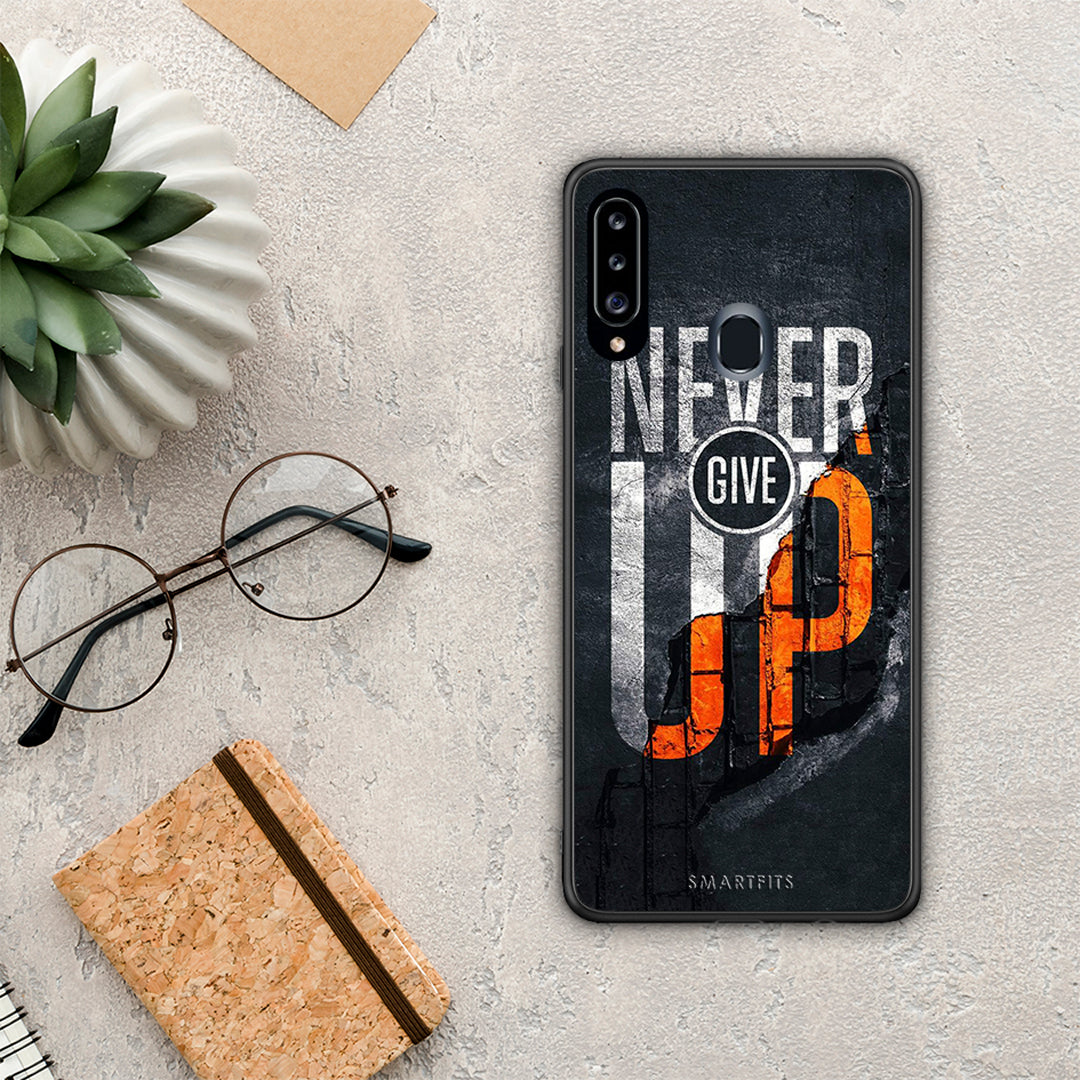 Never Give Up - Samsung Galaxy A20s case
