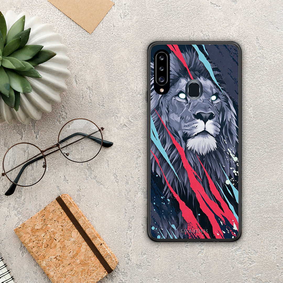 PopArt Lion Designer - Samsung Galaxy A20s case