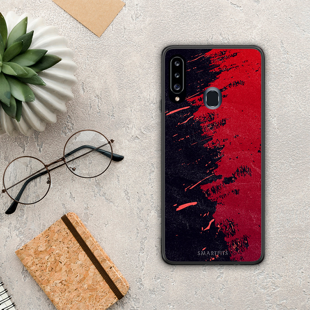 Red Paint - Samsung Galaxy A20s case