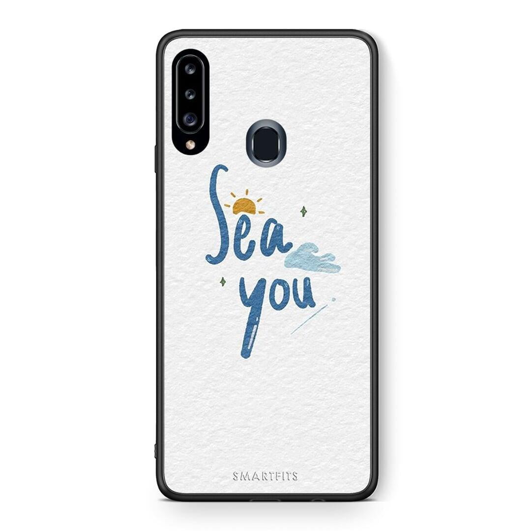 Θήκη Samsung Galaxy A20s Sea You από τη Smartfits με σχέδιο στο πίσω μέρος και μαύρο περίβλημα | Samsung Galaxy A20s Sea You case with colorful back and black bezels