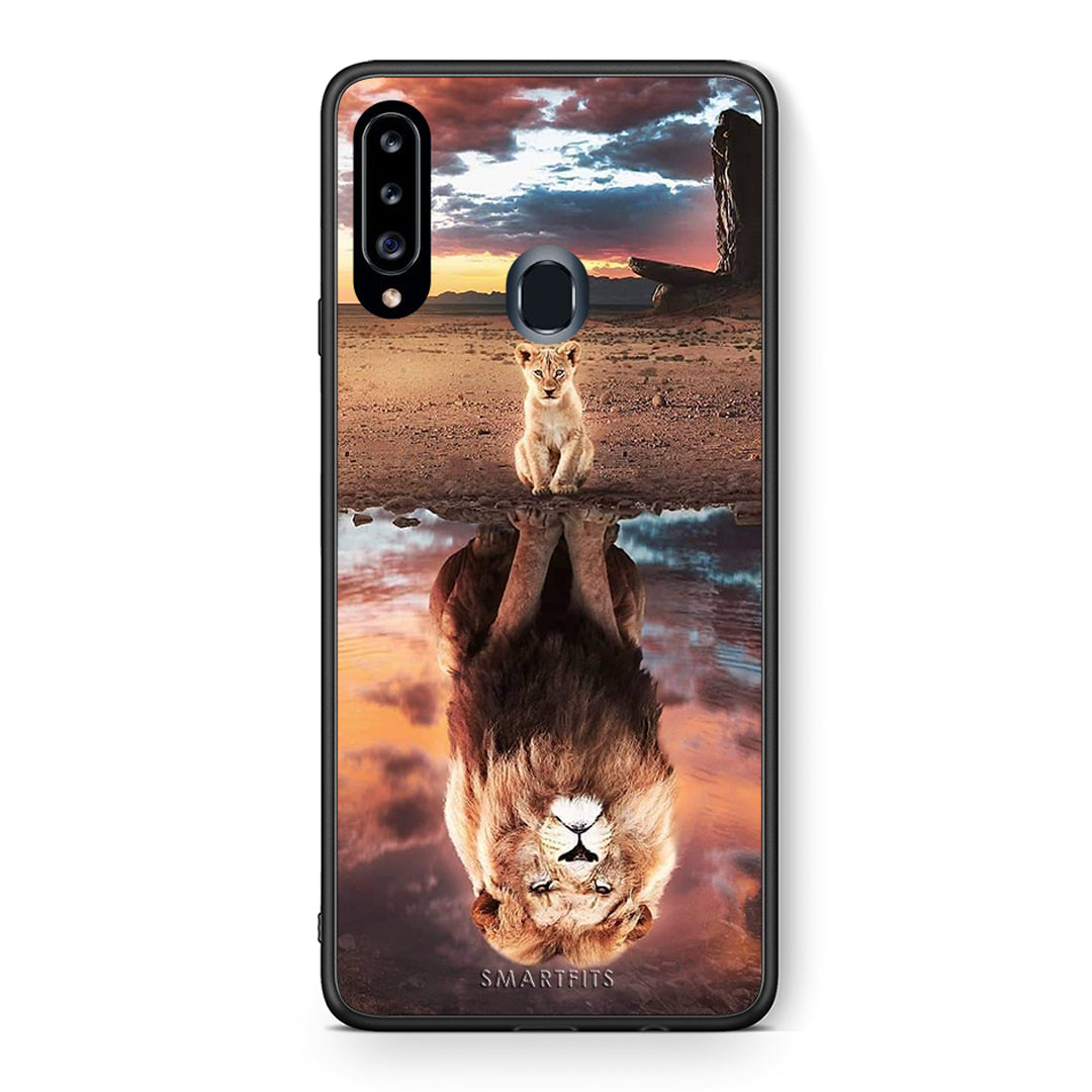 Θήκη Αγίου Βαλεντίνου Samsung Galaxy A20s Sunset Dreams από τη Smartfits με σχέδιο στο πίσω μέρος και μαύρο περίβλημα | Samsung Galaxy A20s Sunset Dreams case with colorful back and black bezels