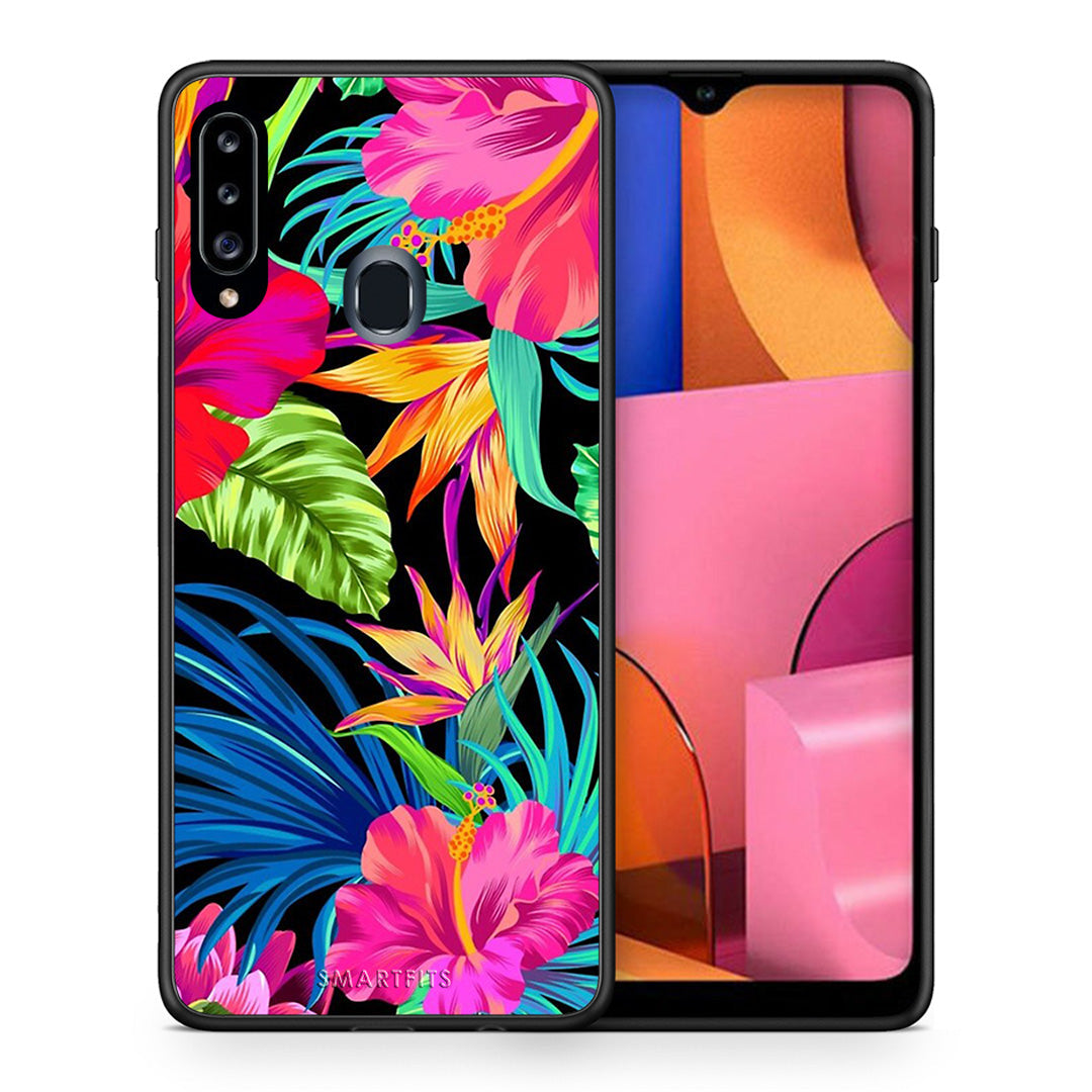 Tropical Flowers - Samsung Galaxy A20s case